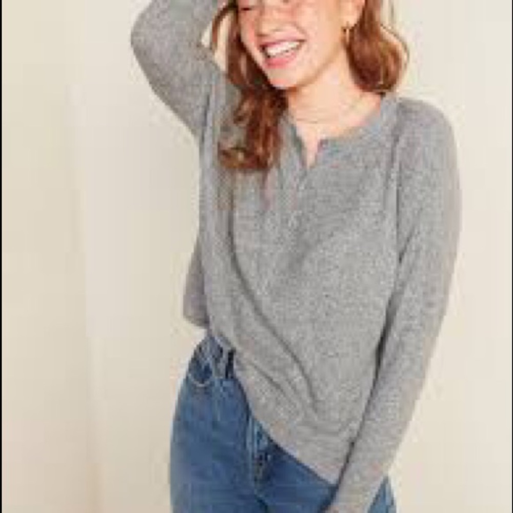 Old Navy Waffle Knit Henley